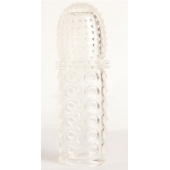 Прозрачная закрытая гелевая насадка - 13,5 см. - Toyfa Basic - в Ижевске купить с доставкой