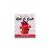Стимулирующий презерватив-насадка Roll   Ball Strawberry - Sitabella - купить с доставкой в Ижевске