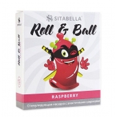 Стимулирующий презерватив-насадка Roll   Ball Raspberry - Sitabella - купить с доставкой в Ижевске