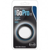 Черно-синее эрекционное кольцо Silicone Go Pro Cock Ring - Blush Novelties - в Ижевске купить с доставкой