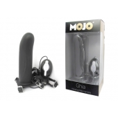 Черный страпон с вибратором Mojo Ghia - Seven Creations - купить с доставкой в Ижевске