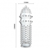 Закрытая прозрачная насадка Crystal sleeve - 14,2 см. - Erowoman-Eroman - в Ижевске купить с доставкой