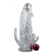 Закрытая прозрачная вибронасадка на пенис Crystal Sleeve Vibe - Erowoman-Eroman - в Ижевске купить с доставкой