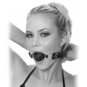 Черный кляп с дырочками Breathable Ball Gag - Pipedream - купить с доставкой в Ижевске