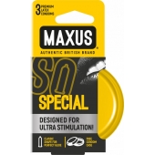 Презервативы с точками и рёбрами в железном кейсе MAXUS Special - 3 шт. - Maxus - купить с доставкой в Ижевске