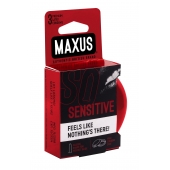 Ультратонкие презервативы в железном кейсе MAXUS Sensitive - 3 шт. - Maxus - купить с доставкой в Ижевске