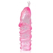 Закрытая рельефная насадка Crystal sleeve snakes в виде змеи с усиками - 14 см. - Erowoman-Eroman - в Ижевске купить с доставкой