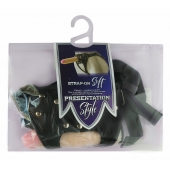 Черный пояс-трусики с двумя насадками Soft-Dolli - 16,5 и 10,5 см. - LOVETOY (А-Полимер) - купить с доставкой в Ижевске