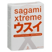 Ультратонкие презервативы Sagami Xtreme SUPERTHIN - 3 шт. - Sagami - купить с доставкой в Ижевске