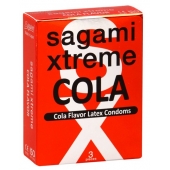 Ароматизированные презервативы Sagami Xtreme COLA - 3 шт. - Sagami - купить с доставкой в Ижевске