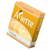 Презервативы Arlette Dotted с точечной текстурой - 3 шт. - Arlette - купить с доставкой в Ижевске