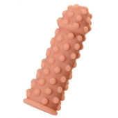 Телесная реалистичная насадка KOKOS Extreme Sleeve 02 с дополнительной стимуляцией - 12,7 см. - KOKOS - в Ижевске купить с доставкой