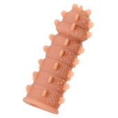 Телесная реалистичная насадка KOKOS Extreme Sleeve 04 с дополнительной стимуляцией - 12,7 см. - KOKOS - в Ижевске купить с доставкой