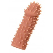 Телесная реалистичная насадка KOKOS Extreme Sleeve 07 с дополнительной стимуляцией - 12,7 см. - KOKOS - в Ижевске купить с доставкой