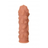 Телесная реалистичная насадка KOKOS Extreme Sleeve 11 с дополнительной стимуляцией - 12,7 см. - KOKOS - в Ижевске купить с доставкой