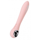 Розовый силиконовый вибратор с электростимуляцией GALVANI VIBE - 21 см. - ToyFa - купить с доставкой в Ижевске