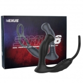 Черная анальная пробка NEXUS SIMUL8 с фиксацией на теле кольцами - Nexus Range - в Ижевске купить с доставкой