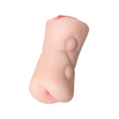 Телесный двусторонний мастурбатор Rich Fruit - вагина и анус - ToyFa - в Ижевске купить с доставкой