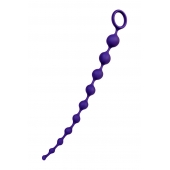 Фиолетовая силиконовая анальная цепочка Grape - 35 см. - ToyFa