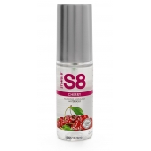 Смазка на водной основе S8 Flavored Lube со вкусом вишни - 50 мл. - Stimul8 - купить с доставкой в Ижевске