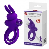 Фиолетовое эрекционное кольцо с вибростимуляцией клитора Vibrant Penis Ring III - Baile - в Ижевске купить с доставкой