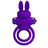 Фиолетовое эрекционное кольцо с вибростимуляцией клитора Vibrant Penis Ring III - Baile - в Ижевске купить с доставкой