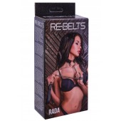 Черный поводок и чокер с кольцом Rada - Rebelts - купить с доставкой в Ижевске