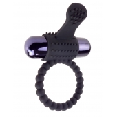 Черное эрекционное виброкольцо Vibrating Silicone Super Ring - Pipedream - в Ижевске купить с доставкой