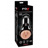 Телесный вибромастурбатор-вагина Cock Compressor Vibrating Stroker - Pipedream - в Ижевске купить с доставкой
