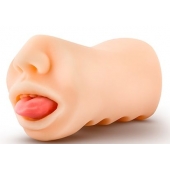 Телесный мастурбатор-ротик с язычком Oral Anne - Blush Novelties - в Ижевске купить с доставкой