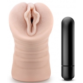 Телесный мастурбатор-вагина с вибропулей Ashley - Blush Novelties - в Ижевске купить с доставкой
