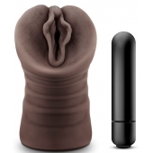 Коричневый мастурбатор-вагина Alexis - Blush Novelties - в Ижевске купить с доставкой