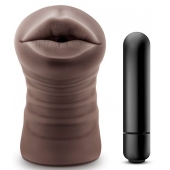 Коричневый мастурбатор-ротик Heather - Blush Novelties - в Ижевске купить с доставкой