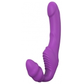 Фиолетовый безремневой вибрострапон DOUBLE DIPPER - Dream Toys - купить с доставкой в Ижевске