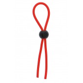 Красное эрекционное лассо с одной бусиной-утяжкой STRETCHY THIN LASSO - Dream Toys - в Ижевске купить с доставкой