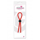 Красное эрекционное лассо с одной бусинкой-утяжкой STRETCHY THICK LASSO - Dream Toys - в Ижевске купить с доставкой