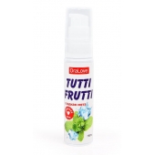 Гель-смазка Tutti-frutti со вкусом сладкой мяты - 30 гр. - Биоритм - купить с доставкой в Ижевске