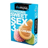 Презервативы для орального секса DOMINO Sweet Sex с ароматом мороженого - 3 шт. - Domino - купить с доставкой в Ижевске