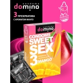 Презервативы для орального секса DOMINO Sweet Sex с ароматом манго - 3 шт. - Domino - купить с доставкой в Ижевске