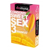 Презервативы для орального секса DOMINO Sweet Sex с ароматом манго - 3 шт. - Domino - купить с доставкой в Ижевске