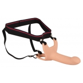 Силиконовый полый страпон на ремнях Silicone Strap-on - 16 см. - Orion - купить с доставкой в Ижевске