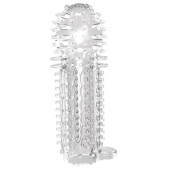 Закрытая прозрачная насадка на пенис с шипиками Nubby Sleeve - 14,5 см. - Chisa - в Ижевске купить с доставкой