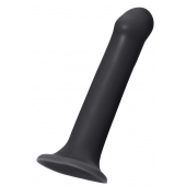 Черный фаллос на присоске Silicone Bendable Dildo XL - 20 см. - Strap-on-me - купить с доставкой в Ижевске