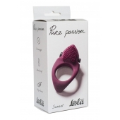 Бордовое эрекционное виброкольцо Pure Passion Sunset - Lola Games - в Ижевске купить с доставкой