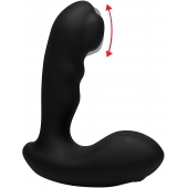 Черный стимулятор простаты Alpha-Pro 7X P-Milker Silicone Prostate Stimulator with Milking Bead - XR Brands - в Ижевске купить с доставкой