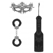 Черный игровой набор Introductory Bondage Kit №4 - Shots Media BV - купить с доставкой в Ижевске