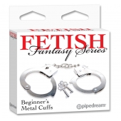 Металлические наручники Beginner s Metal Cuffs - Pipedream - купить с доставкой в Ижевске