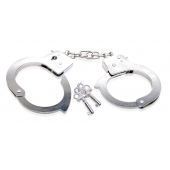 Металлические наручники Beginner s Metal Cuffs - Pipedream - купить с доставкой в Ижевске