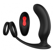 Черный массажер простаты REMOTE P-PLEASER - Dream Toys - в Ижевске купить с доставкой