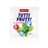 Пробник гель-смазки Tutti-frutti со вкусом мяты - 4 гр. - Биоритм - купить с доставкой в Ижевске